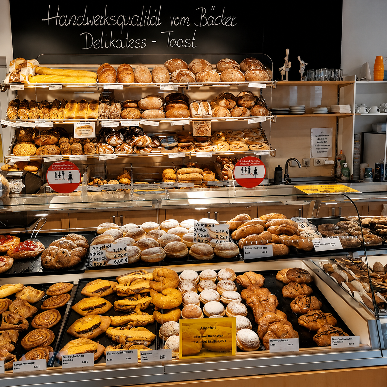 Frische Backwaren der Bäckerei Miehling