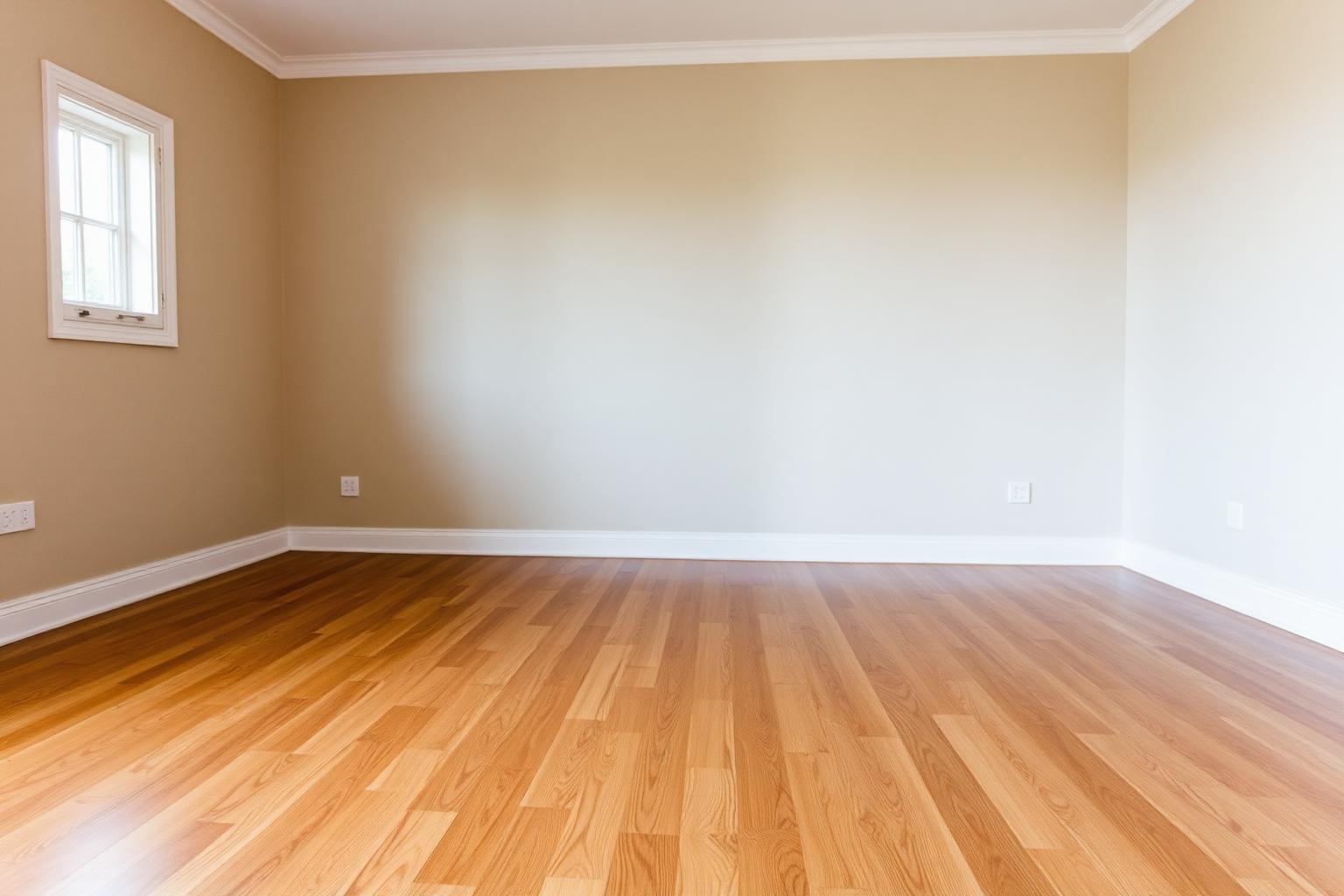 Frisch geschliffener und geölter Eichenparkett